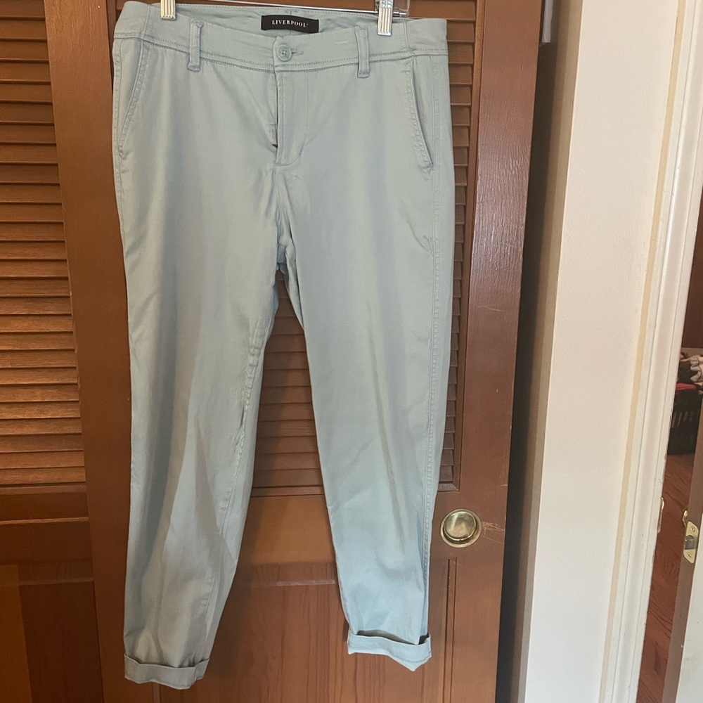 Light green Liverpool canvas pants
